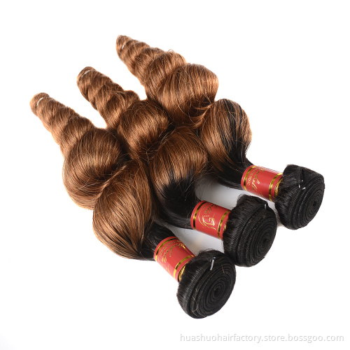 Single Donor High Quality Cheap Price Pure Cuticle Aligned Russian Virgin Remy Hair 1B 30 Loose Curly Hair Weft